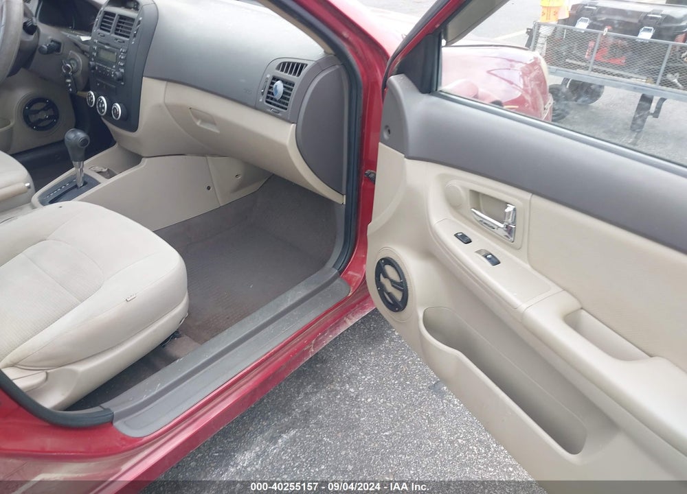 2009 KIA SPECTRA EX VIN: KNAFE222095639515