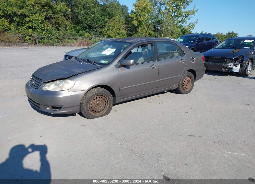 2003 TOYOTA COROLLA LE VIN: 2T1BR38E13C098627