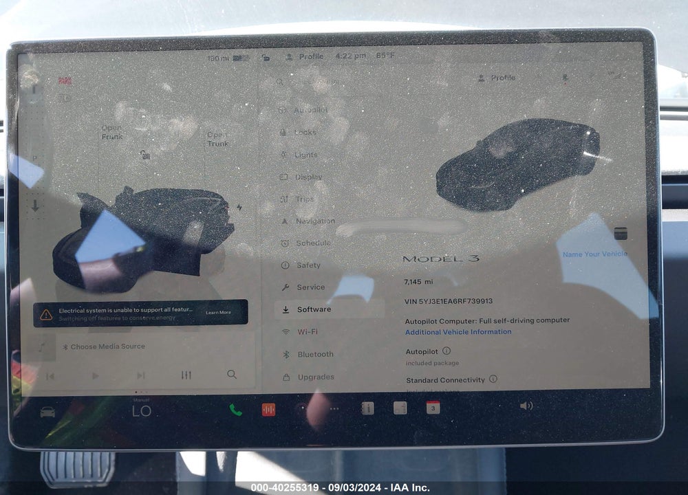 2024 TESLA MODEL 3 REAR-WHEEL DRIVE VIN: 5YJ3E1EA6RF739913