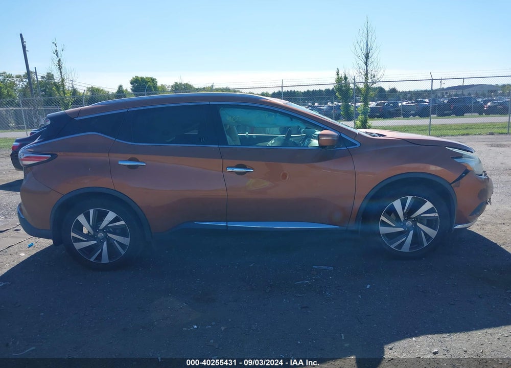 2015 NISSAN MURANO PLATINUM VIN: 5N1AZ2MG8FN263129