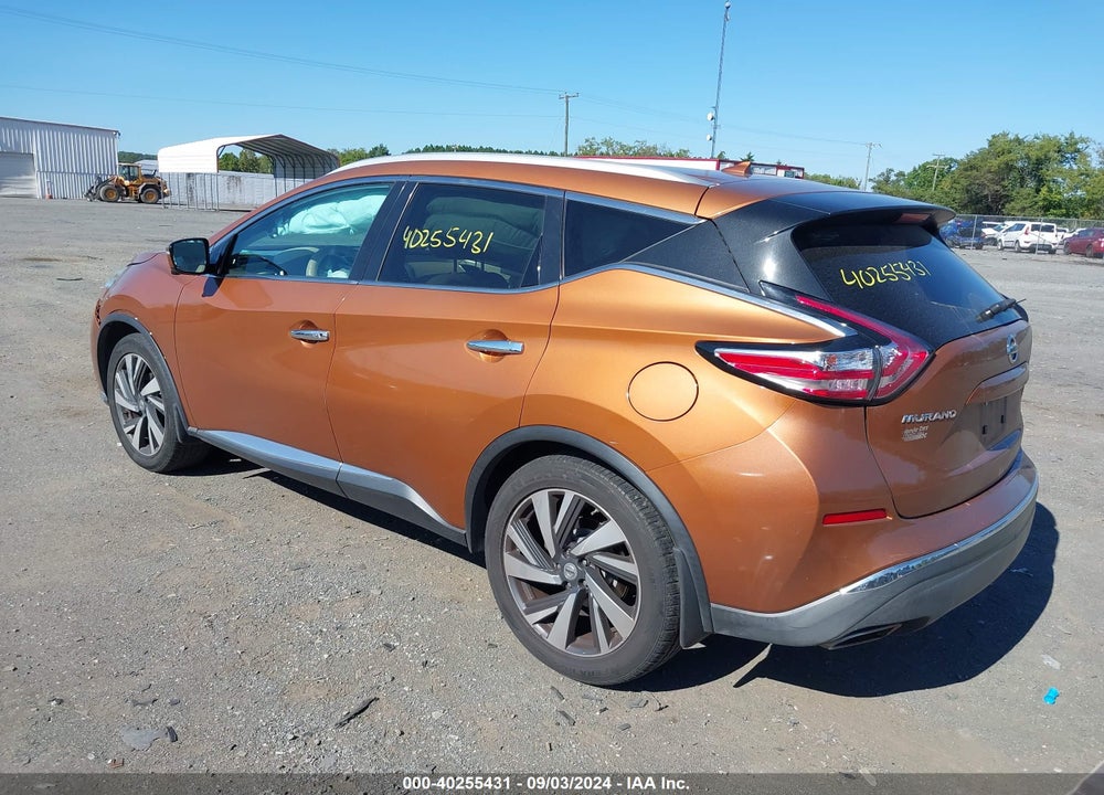 2015 NISSAN MURANO PLATINUM VIN: 5N1AZ2MG8FN263129