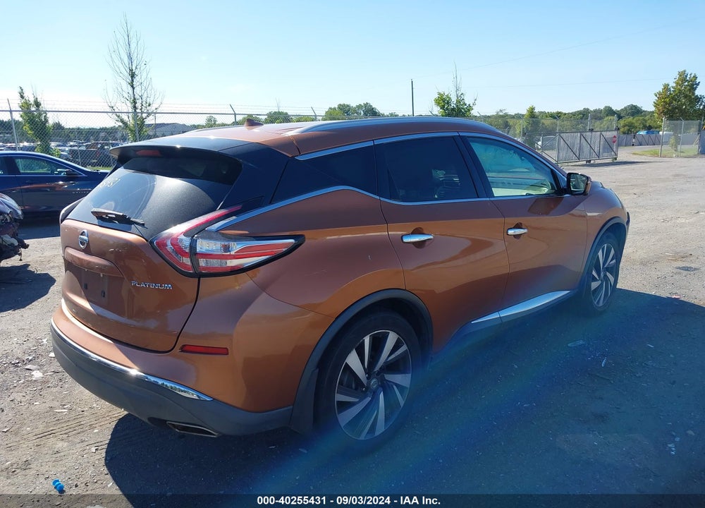 2015 NISSAN MURANO PLATINUM VIN: 5N1AZ2MG8FN263129