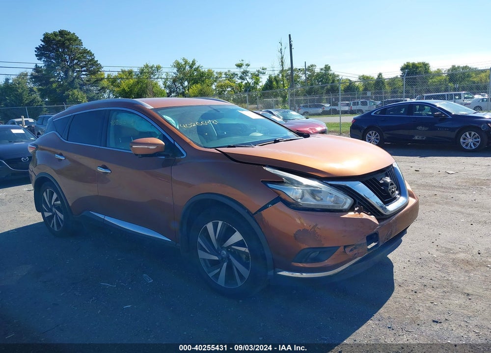 2015 NISSAN MURANO PLATINUM VIN: 5N1AZ2MG8FN263129
