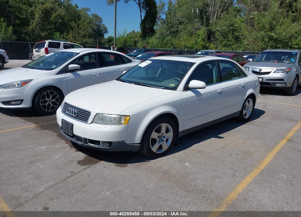 2002 AUDI A4 VIN: WAULT68E02A129826