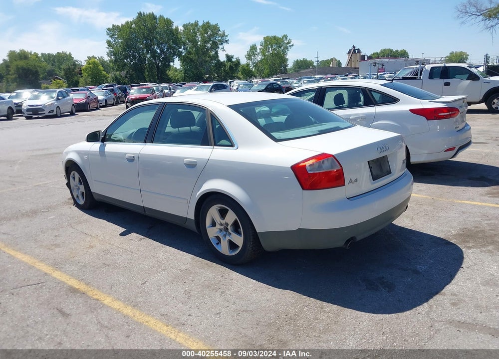 2002 AUDI A4 VIN: WAULT68E02A129826