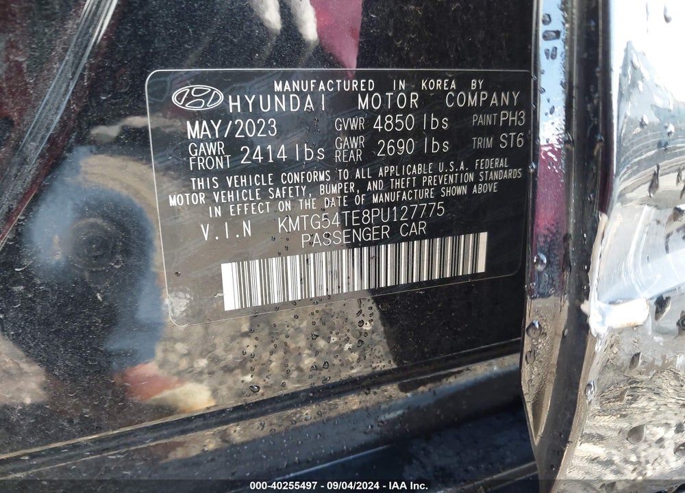 2023 GENESIS G70 3.3T RWD VIN: KMTG54TE8PU127775