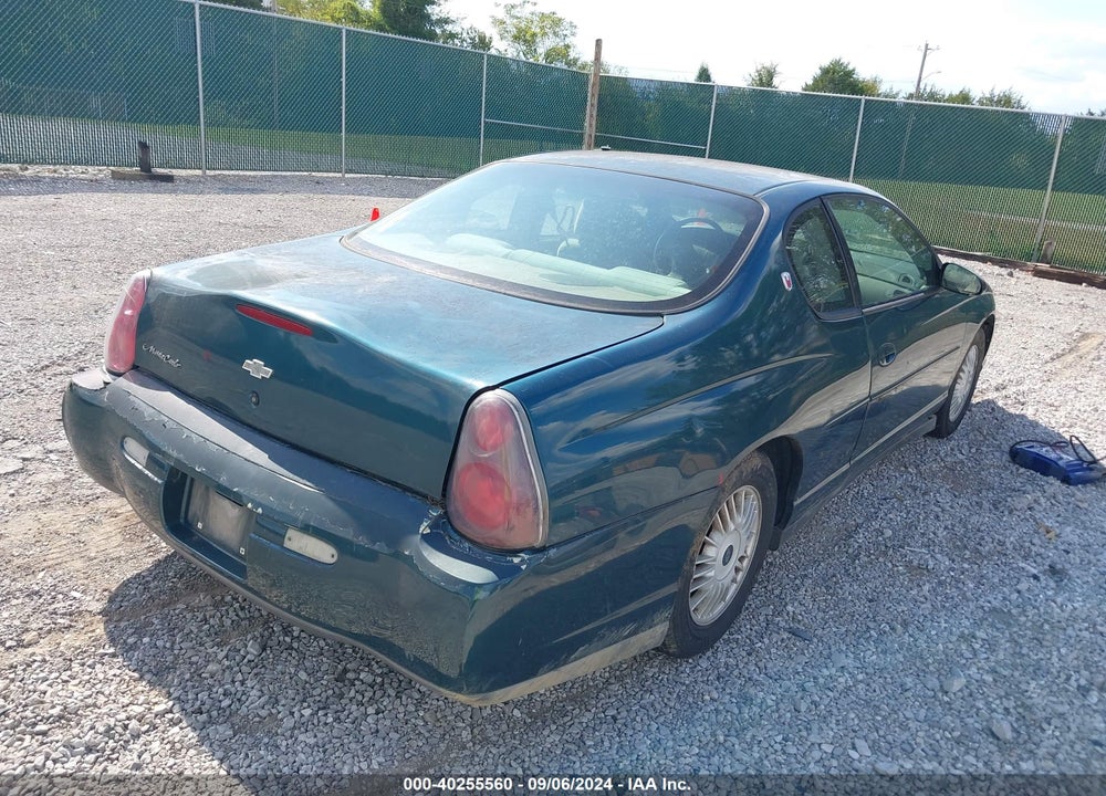 2001 CHEVROLET MONTE CARLO LS VIN: 2G1WW12E319193414