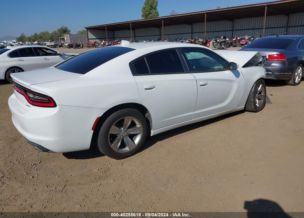2016 DODGE CHARGER SXT VIN: 2C3CDXHG4GH166396