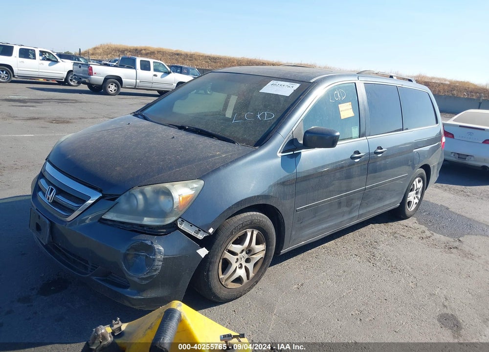 2005 HONDA ODYSSEY EX-L VIN: 5FNRL38645B020575