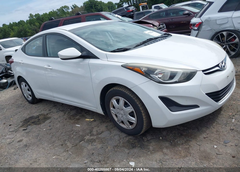 2016 HYUNDAI ELANTRA SE VIN: 5NPDH4AE0GH666588