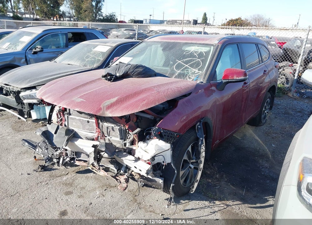 2023 TOYOTA HIGHLANDER HYBRID XLE VIN: 5TDKBRCH8PS583014