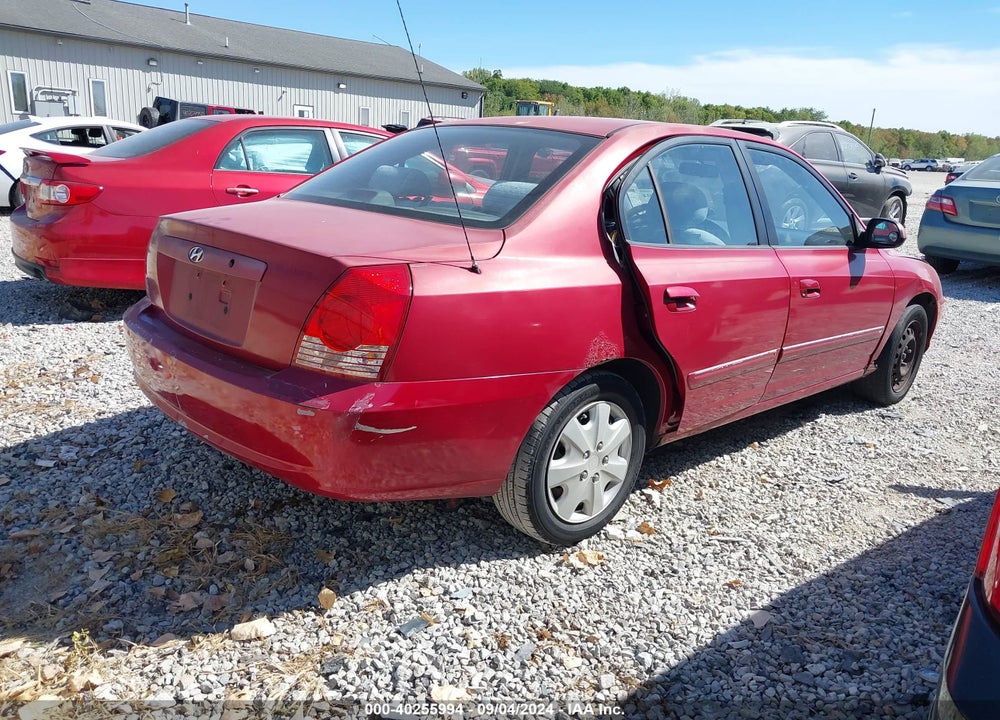 2005 HYUNDAI ELANTRA GLS/GT VIN: KMHDN46D65U000424