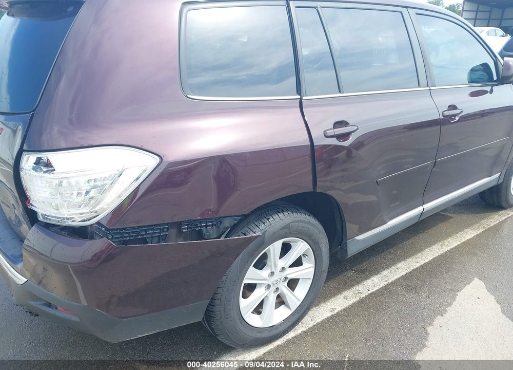 2013 TOYOTA HIGHLANDER BASE PLUS V6 VIN: 5TDZK3EH7DS133147