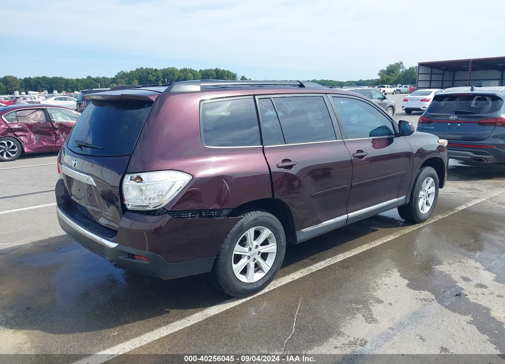 2013 TOYOTA HIGHLANDER BASE PLUS V6 VIN: 5TDZK3EH7DS133147
