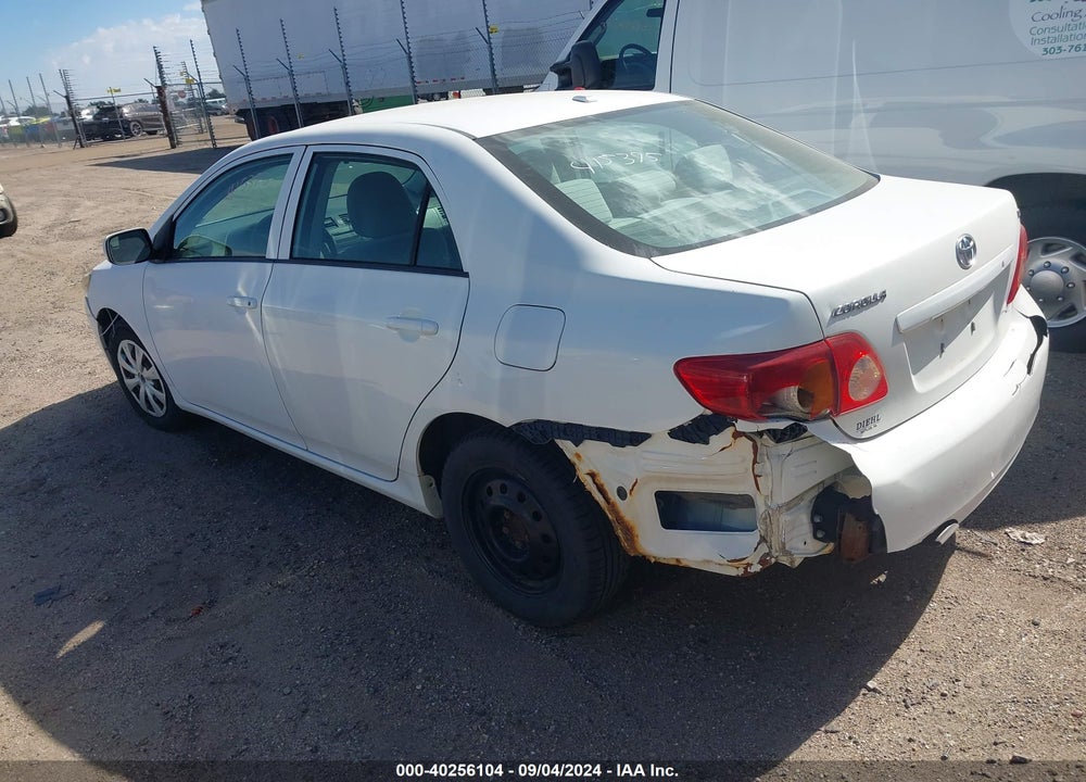 2009 TOYOTA COROLLA LE VIN: 2T1BU40E09C114115