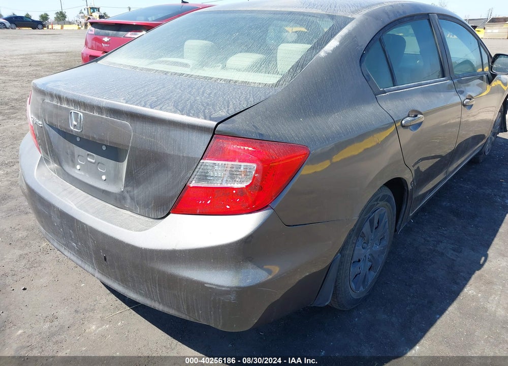 2012 HONDA CIVIC LX VIN: 19XFB2F53CE324736