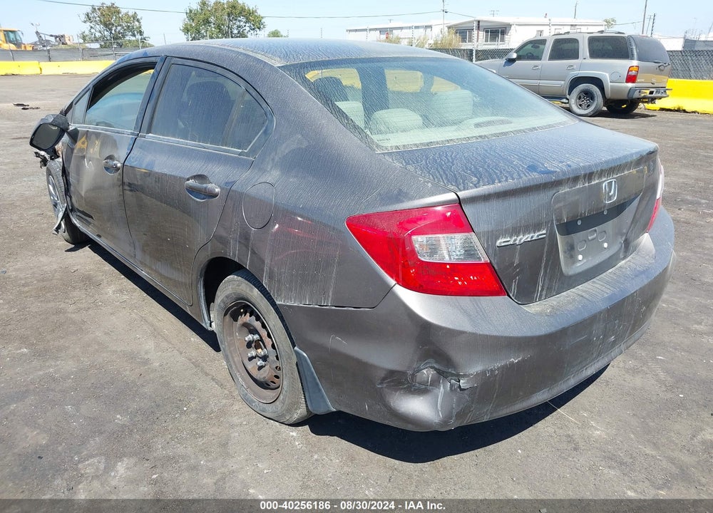 2012 HONDA CIVIC LX VIN: 19XFB2F53CE324736