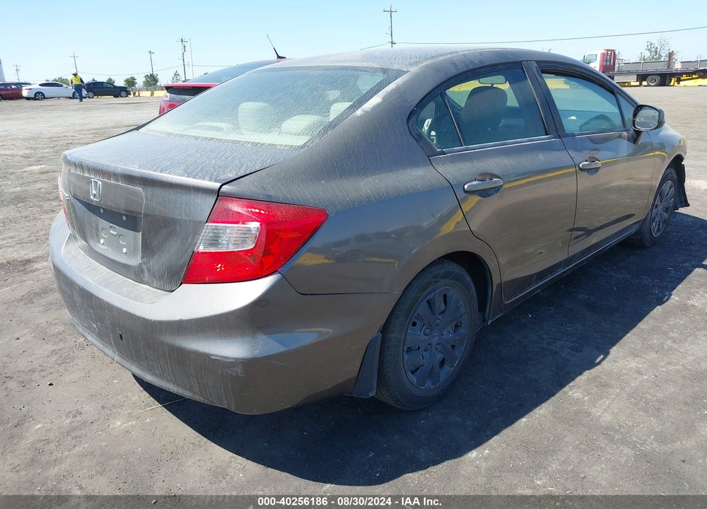 2012 HONDA CIVIC LX VIN: 19XFB2F53CE324736