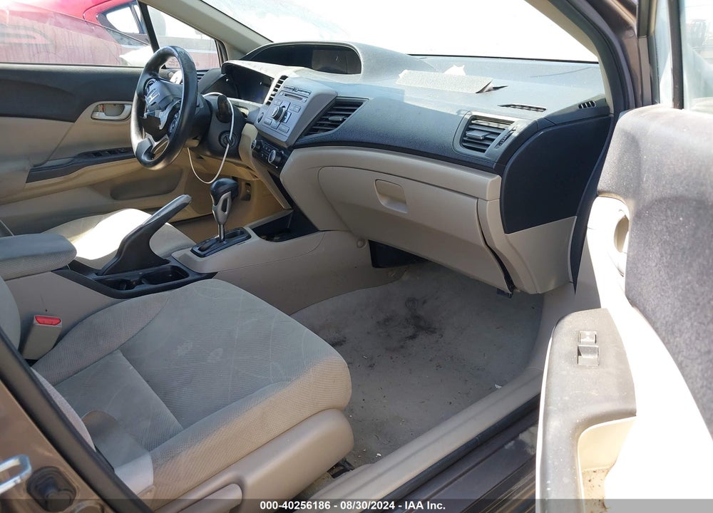 2012 HONDA CIVIC LX VIN: 19XFB2F53CE324736