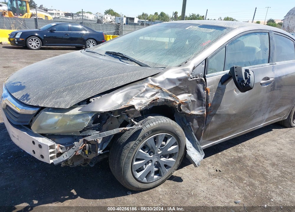 2012 HONDA CIVIC LX VIN: 19XFB2F53CE324736