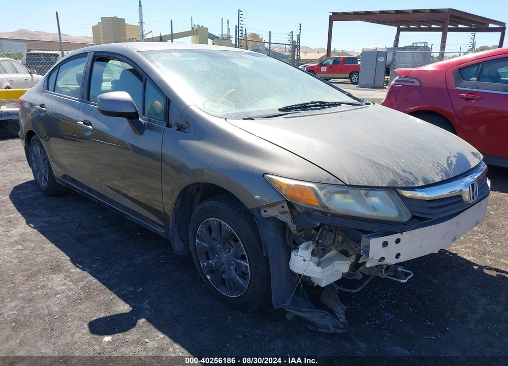 2012 HONDA CIVIC LX VIN: 19XFB2F53CE324736