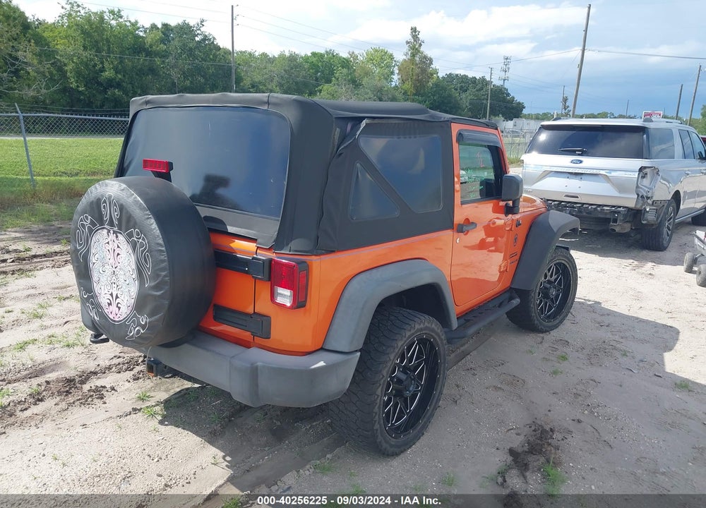 2015 JEEP WRANGLER SPORT VIN: 1C4AJWAG4FL644320
