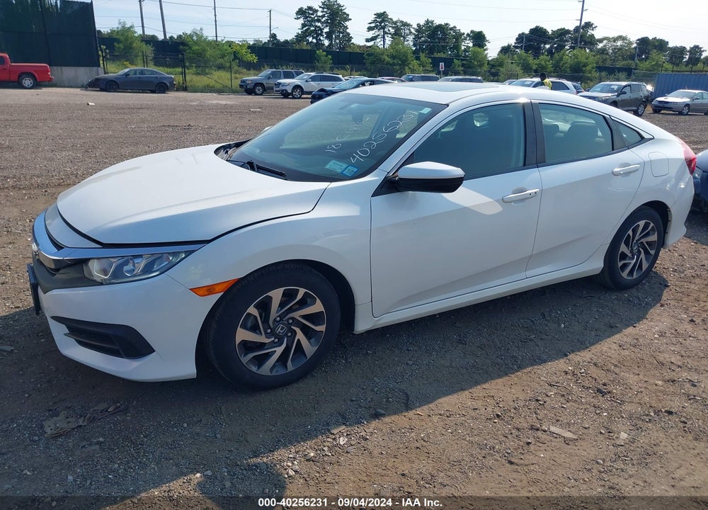 2018 HONDA CIVIC EX VIN: 2HGFC2F74JH542654
