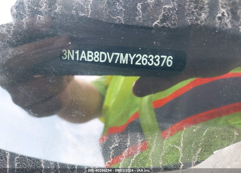 2021 NISSAN SENTRA SR XTRONIC CVT VIN: 3N1AB8DV7MY263376