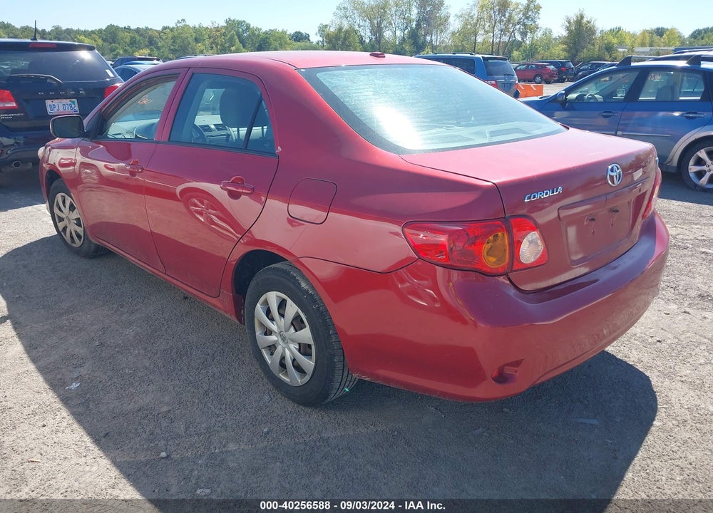 2009 TOYOTA COROLLA LE VIN: 2T1BU40E89C107803