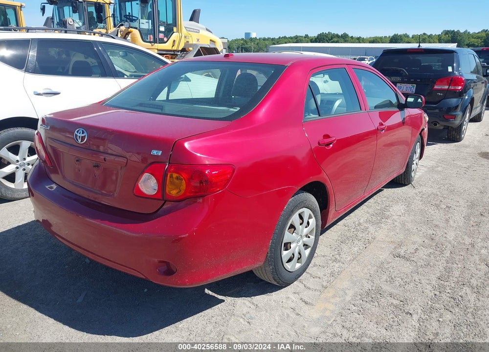 2009 TOYOTA COROLLA LE VIN: 2T1BU40E89C107803