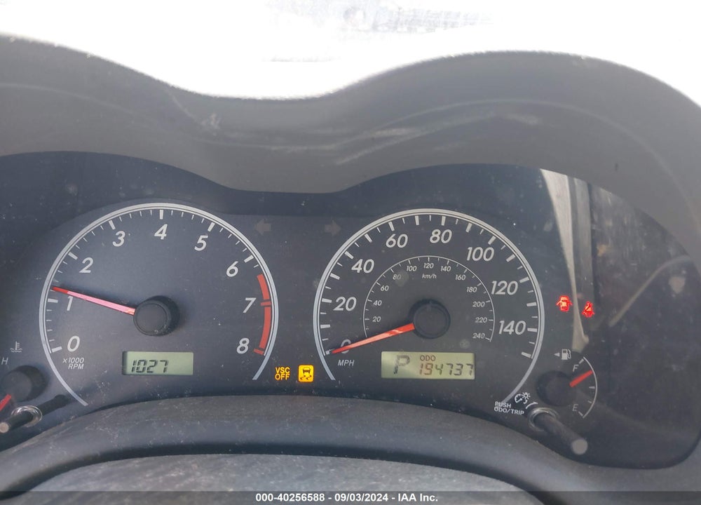 2009 TOYOTA COROLLA LE VIN: 2T1BU40E89C107803
