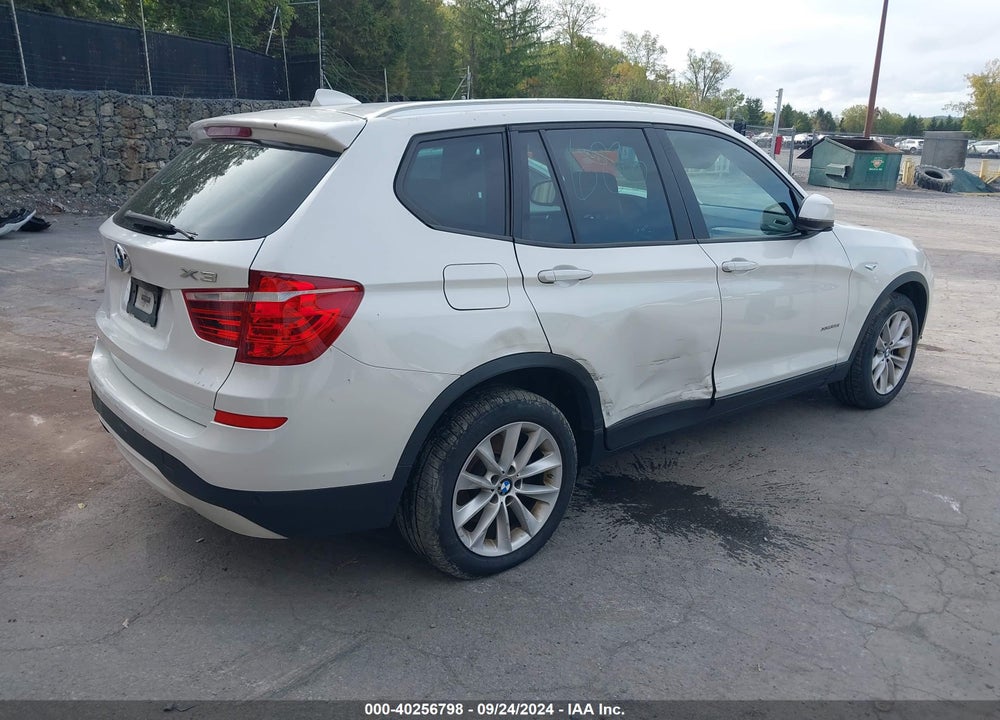 2017 BMW X3 XDRIVE28I VIN: 5UXWX9C39H0W76621
