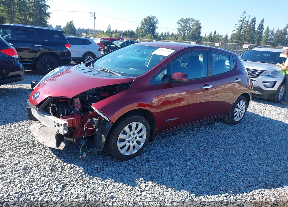 2017 NISSAN LEAF S VIN: 1N4BZ0CP7HC309262