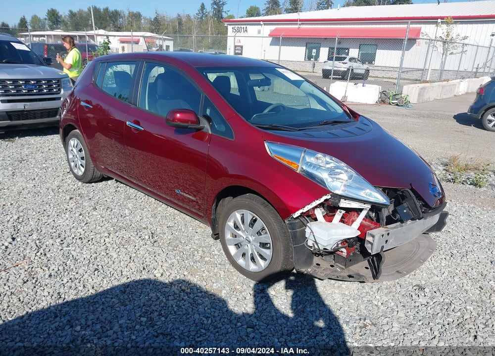 2017 NISSAN LEAF S VIN: 1N4BZ0CP7HC309262