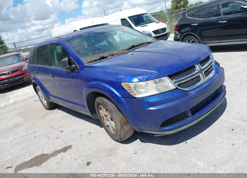 2012 DODGE JOURNEY SE/AVP VIN: 3C4PDCAB8CT389370