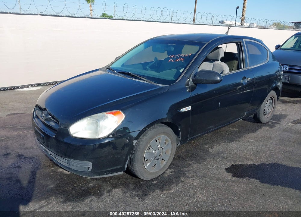 2007 HYUNDAI ACCENT GS VIN: KMHCM36C67U050761
