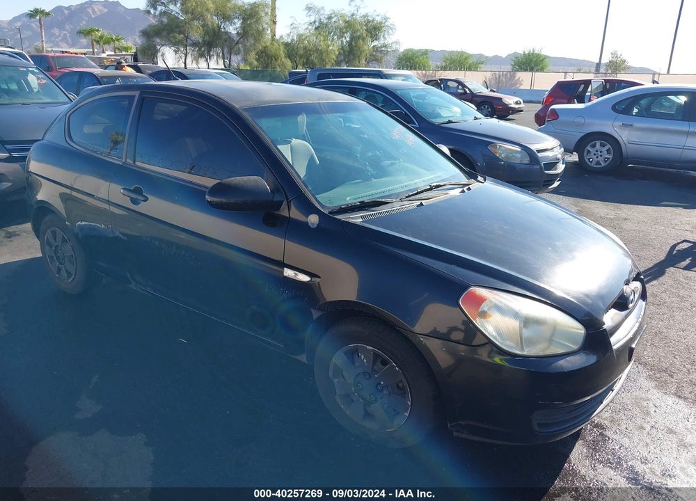 2007 HYUNDAI ACCENT GS VIN: KMHCM36C67U050761