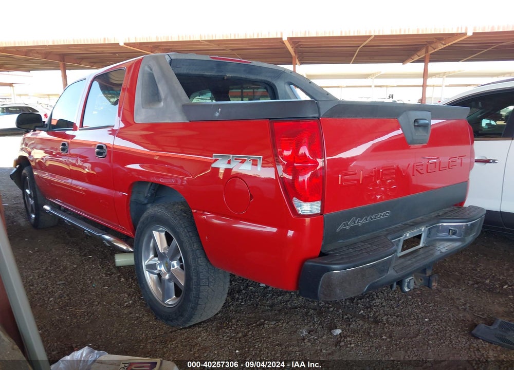 2003 CHEVROLET AVALANCHE 1500 VIN: 3GNEK13TX3G294882