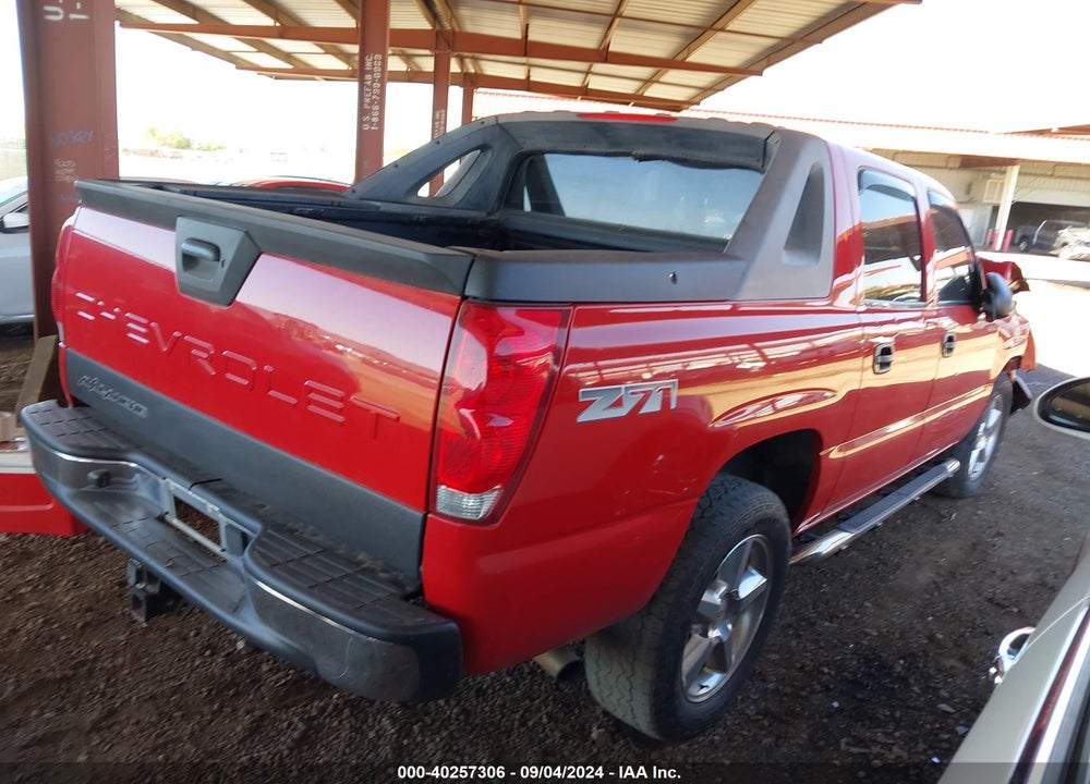 2003 CHEVROLET AVALANCHE 1500 VIN: 3GNEK13TX3G294882