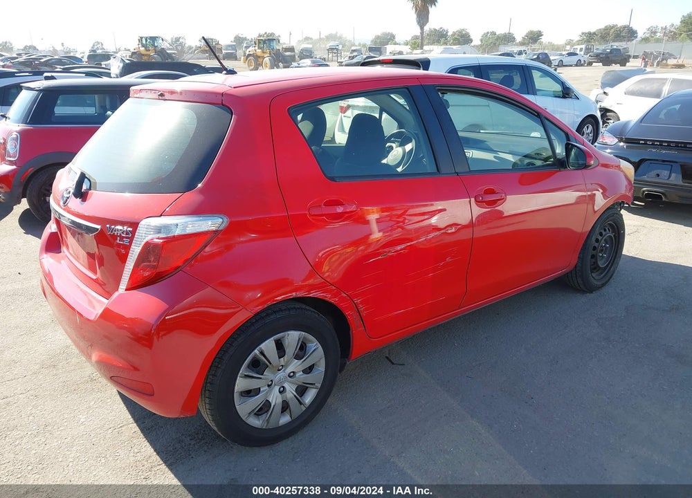 2014 TOYOTA YARIS LE (TMC/CBU PLANT) VIN: JTDKTUD32ED575504