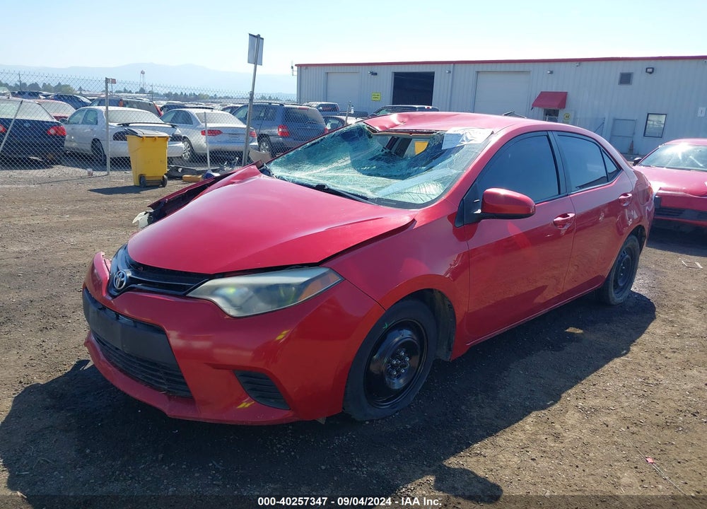 2014 TOYOTA COROLLA LE VIN: 2T1BURHE0EC089860