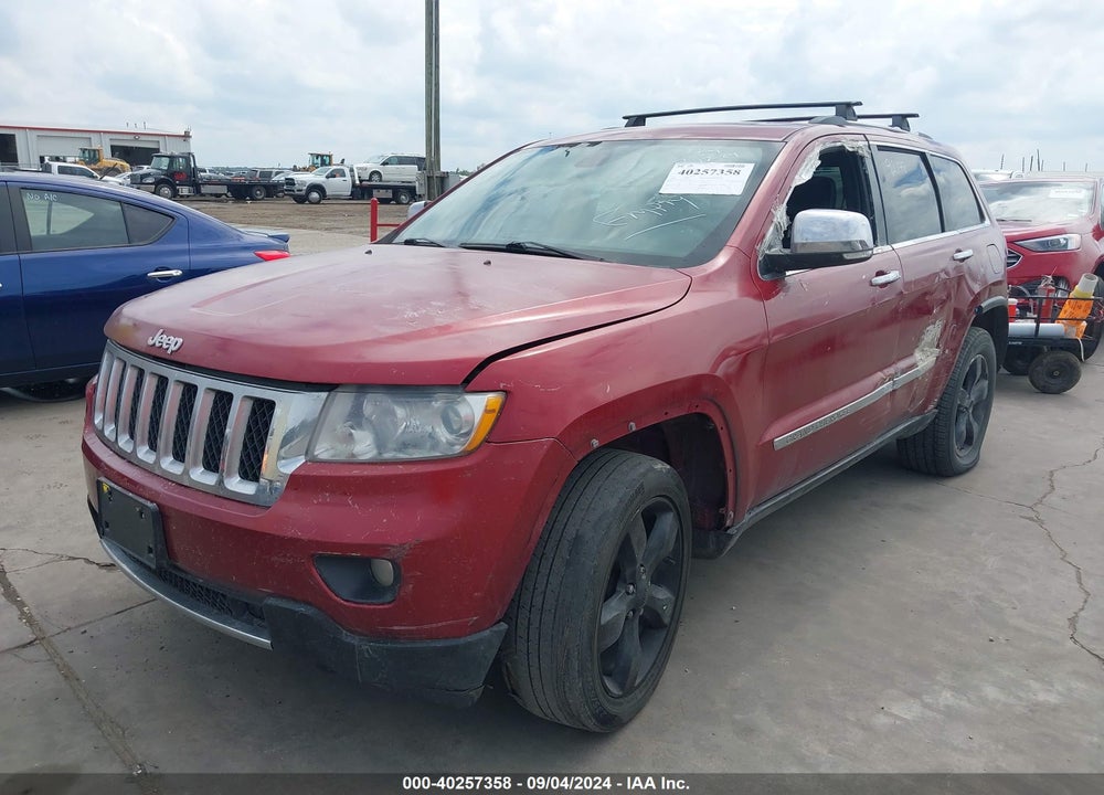 2012 JEEP GRAND CHEROKEE OVERLAND VIN: 1C4RJFCG3CC292178