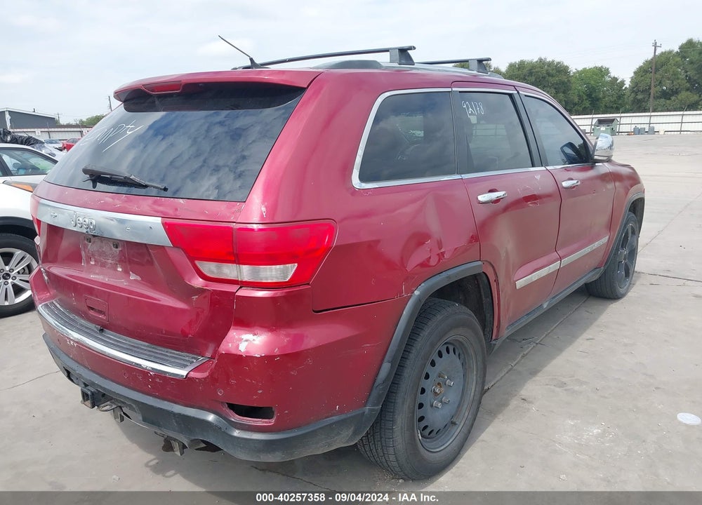 2012 JEEP GRAND CHEROKEE OVERLAND VIN: 1C4RJFCG3CC292178