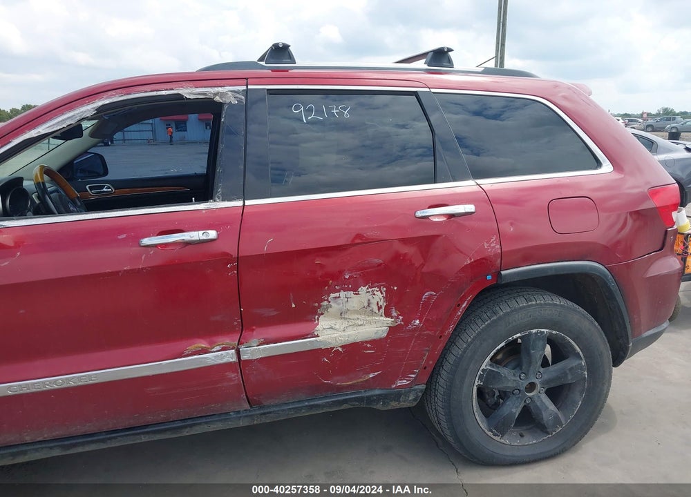 2012 JEEP GRAND CHEROKEE OVERLAND VIN: 1C4RJFCG3CC292178