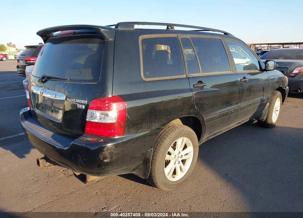 2006 TOYOTA HIGHLANDER HYBRID V6 VIN: JTEEW21A960018475