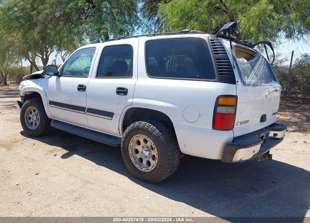 2005 CHEVROLET TAHOE LS VIN: 1GNEK13T85R213963