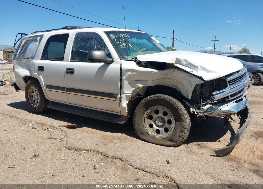 2005 CHEVROLET TAHOE LS VIN: 1GNEK13T85R213963