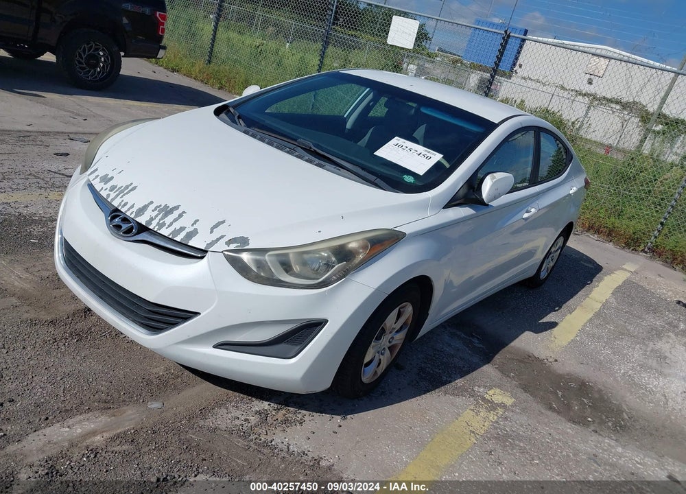 2016 HYUNDAI ELANTRA SE VIN: 5NPDH4AE6GH666546