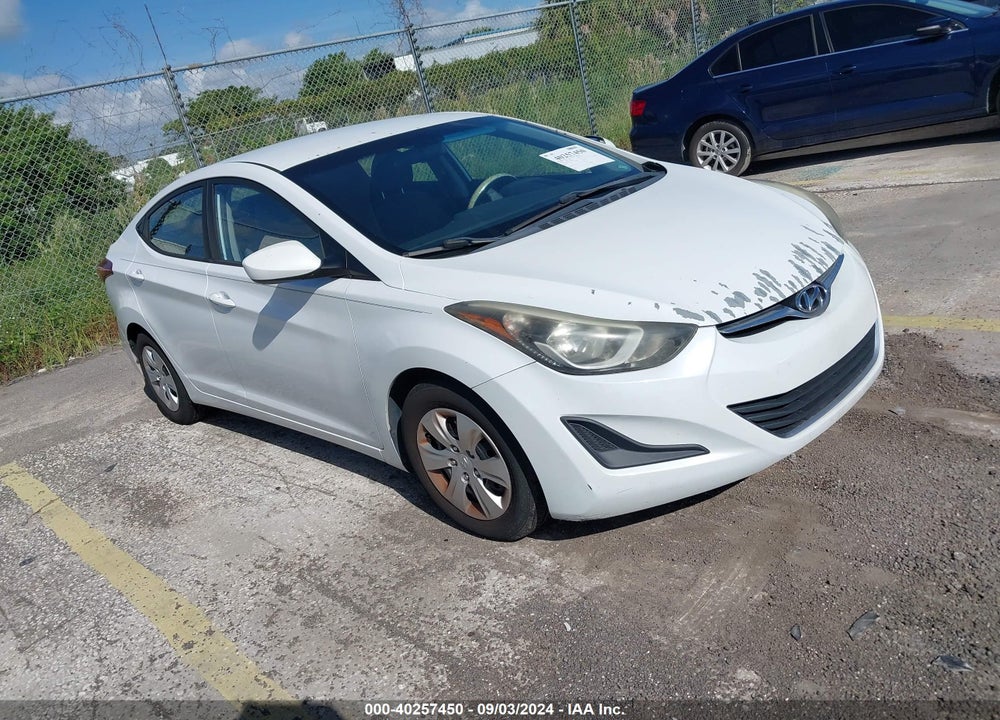 2016 HYUNDAI ELANTRA SE VIN: 5NPDH4AE6GH666546