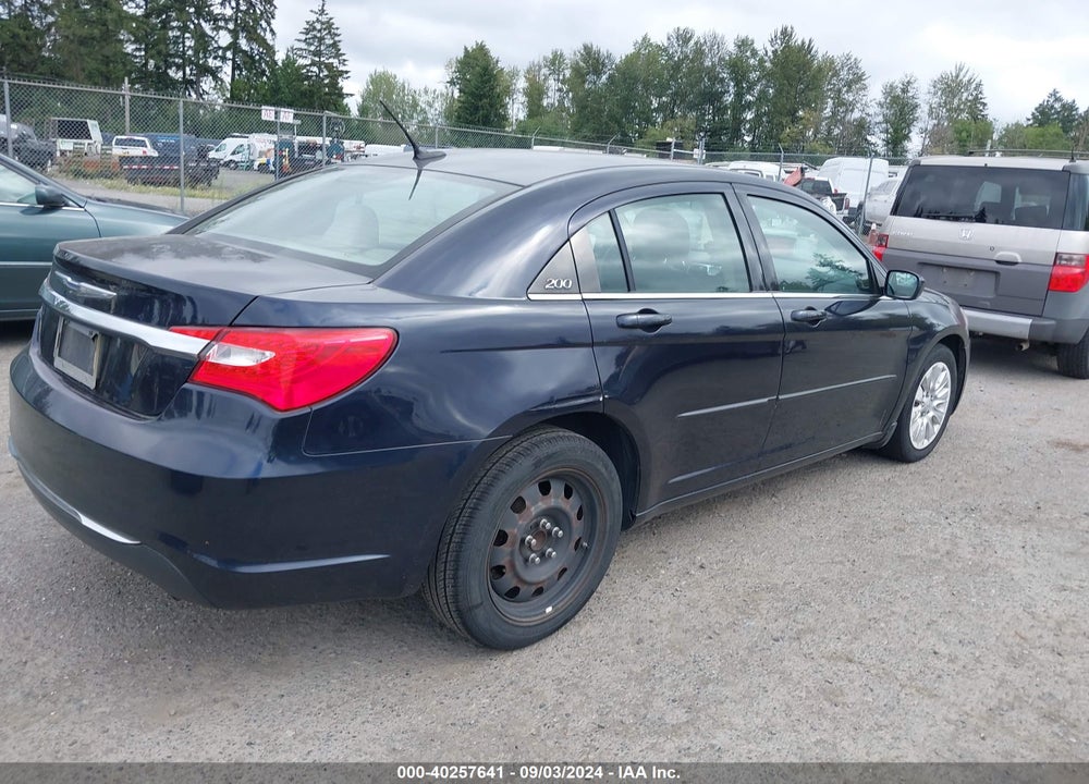 2012 CHRYSLER 200 LX VIN: 1C3CCBAG0CN246280